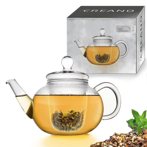 Creano teekanne aus - glas, 1,2l