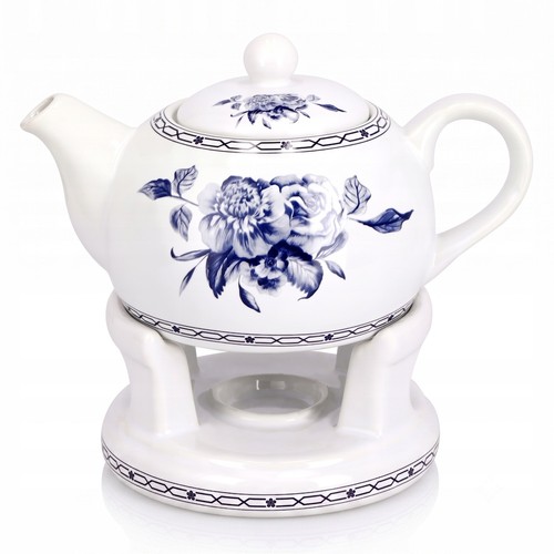 Teekanne mit stövchen aus - mit,