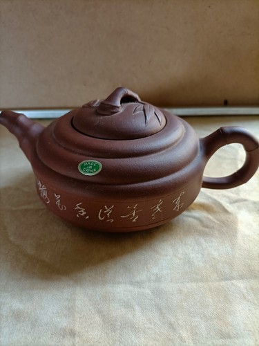 Teekanne aus ton braun china - braun,,