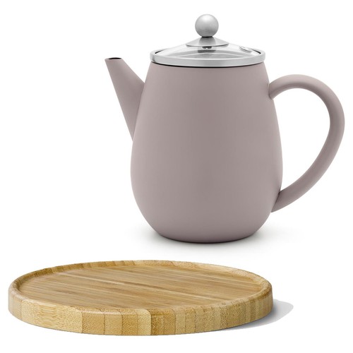 Edelstahl teekanne l - 0.5, grau