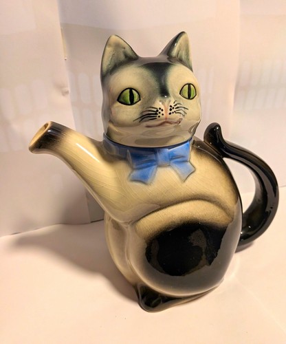Keramik teekanne katzenform - keramik-teekanne,